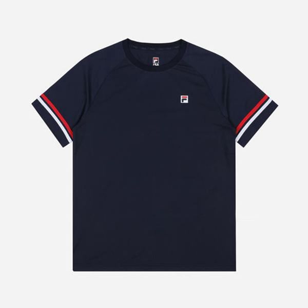 Fila Tričká Damske Námornícka Modrá - Line Functional Color S/S Vypredaj - Slovakia 74569-QGBE